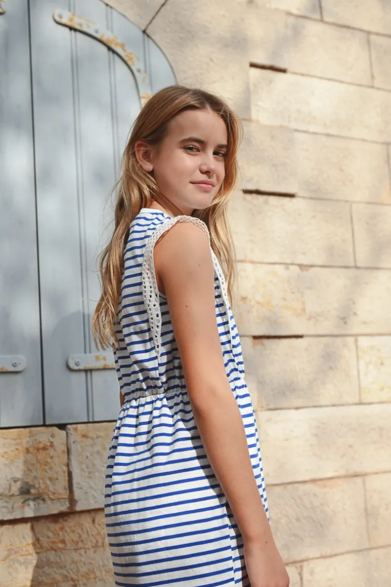 Robe marinière sans manches