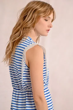 Robe t-shirt marinière