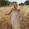 Robe type bustier à smock