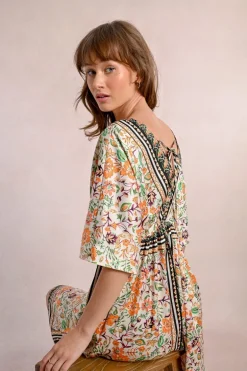 Robe évasée à imprimé