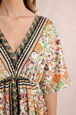 Robe évasée à imprimé