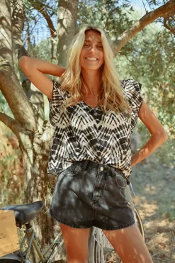 Short large en jean