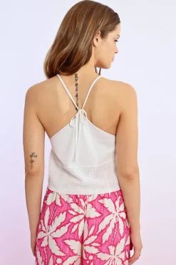 Top en maille nouable