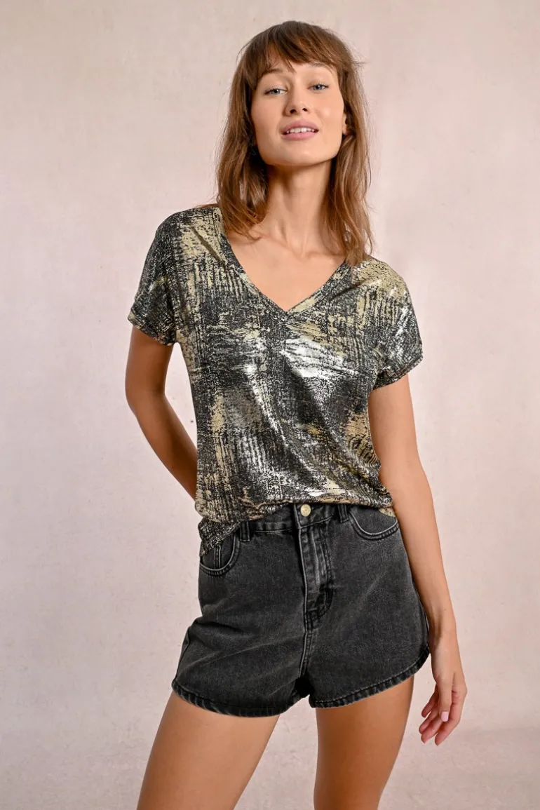 T-shirt métallisé