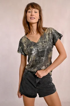 T-shirt métallisé
