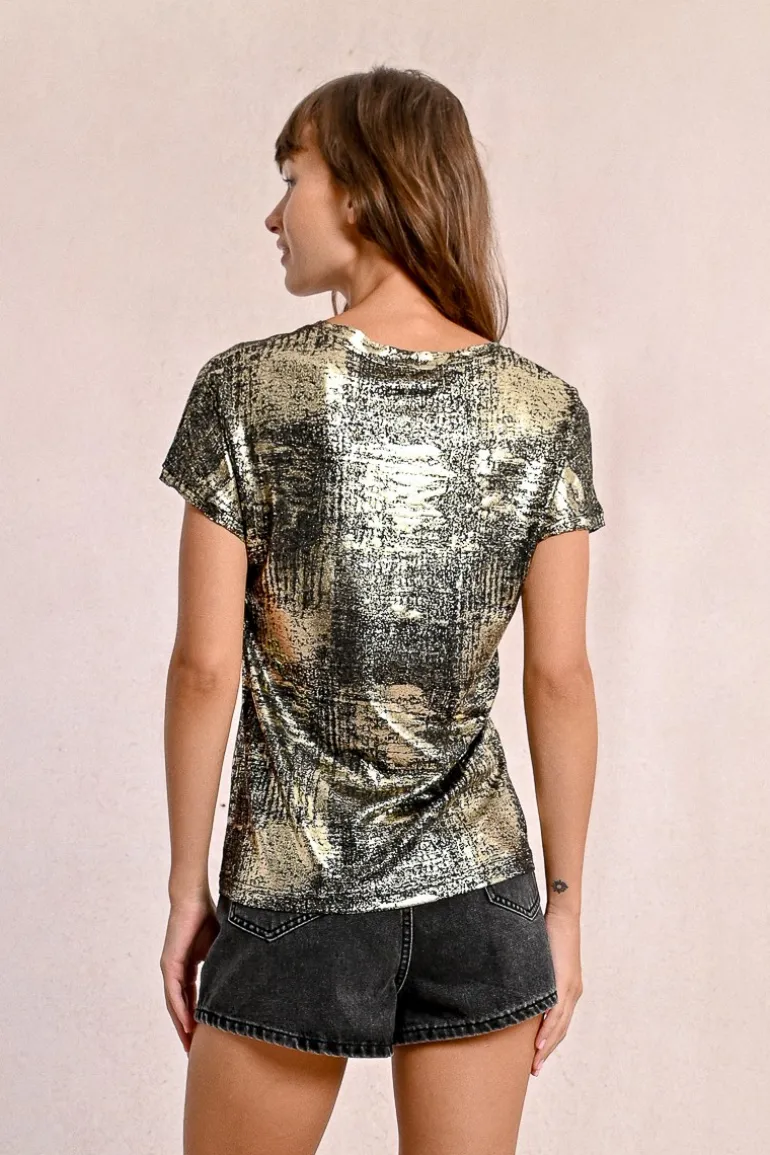 T-shirt métallisé