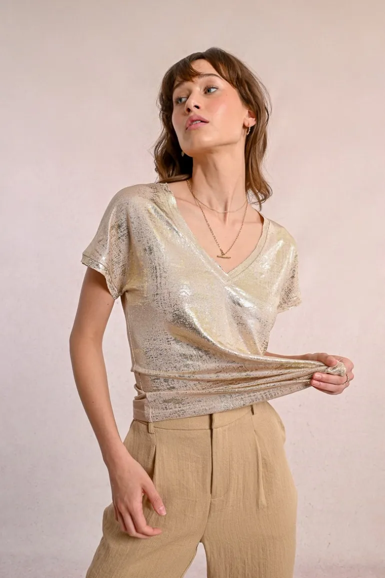 T-shirt métallisé