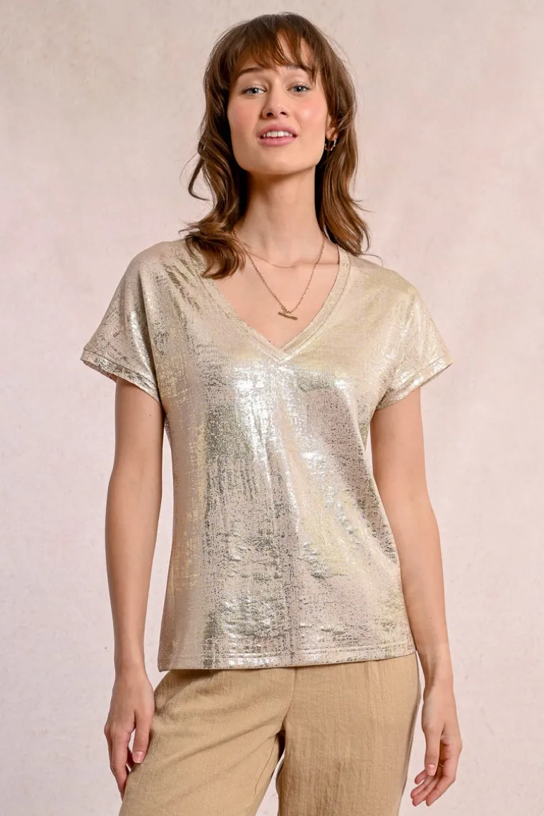 T-shirt métallisé