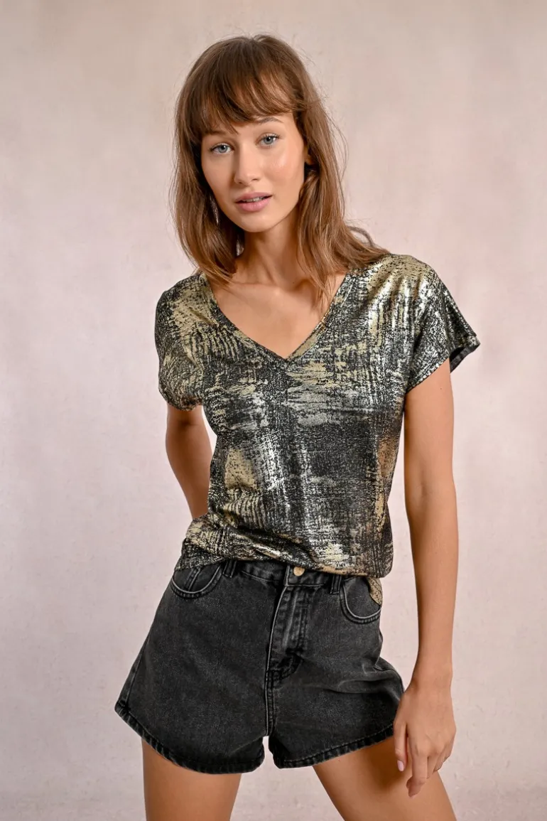 T-shirt métallisé