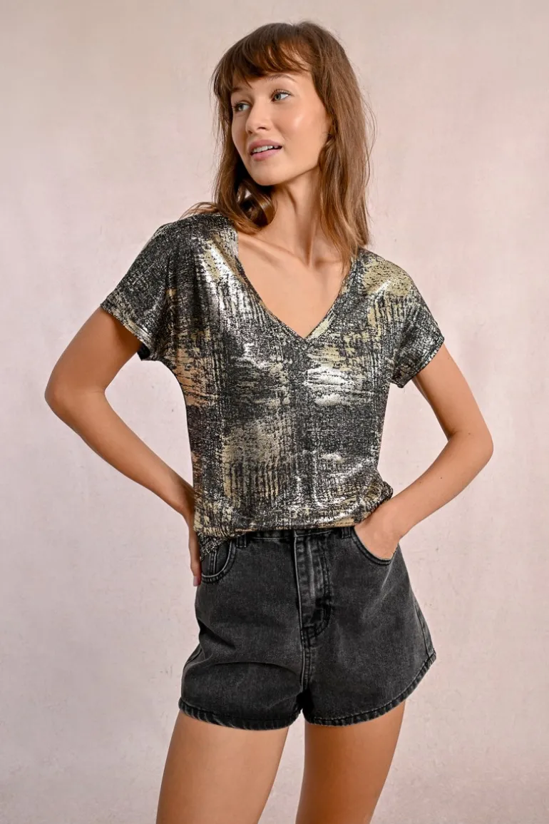 T-shirt métallisé